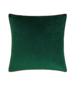 Meridian Emerald / Blush Velvet Cushion - Just Fabrics