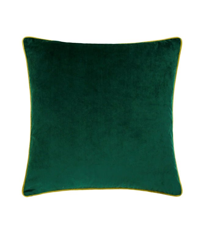 Meridian Emerald / Moss Velvet Cushion - Just Fabrics