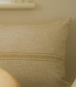 Small Carbis Bay 3 Stripe Cushion Antique Cream