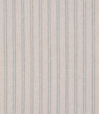 Woven stripe fabric with a soft neutral beige background and fine grey and white vertical ticking stripes, subtle texture throughout.