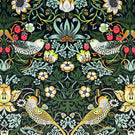 Strawberry Thief Velvet Fabric / Onyx