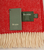 Herringbone Pillarbox Red Throw