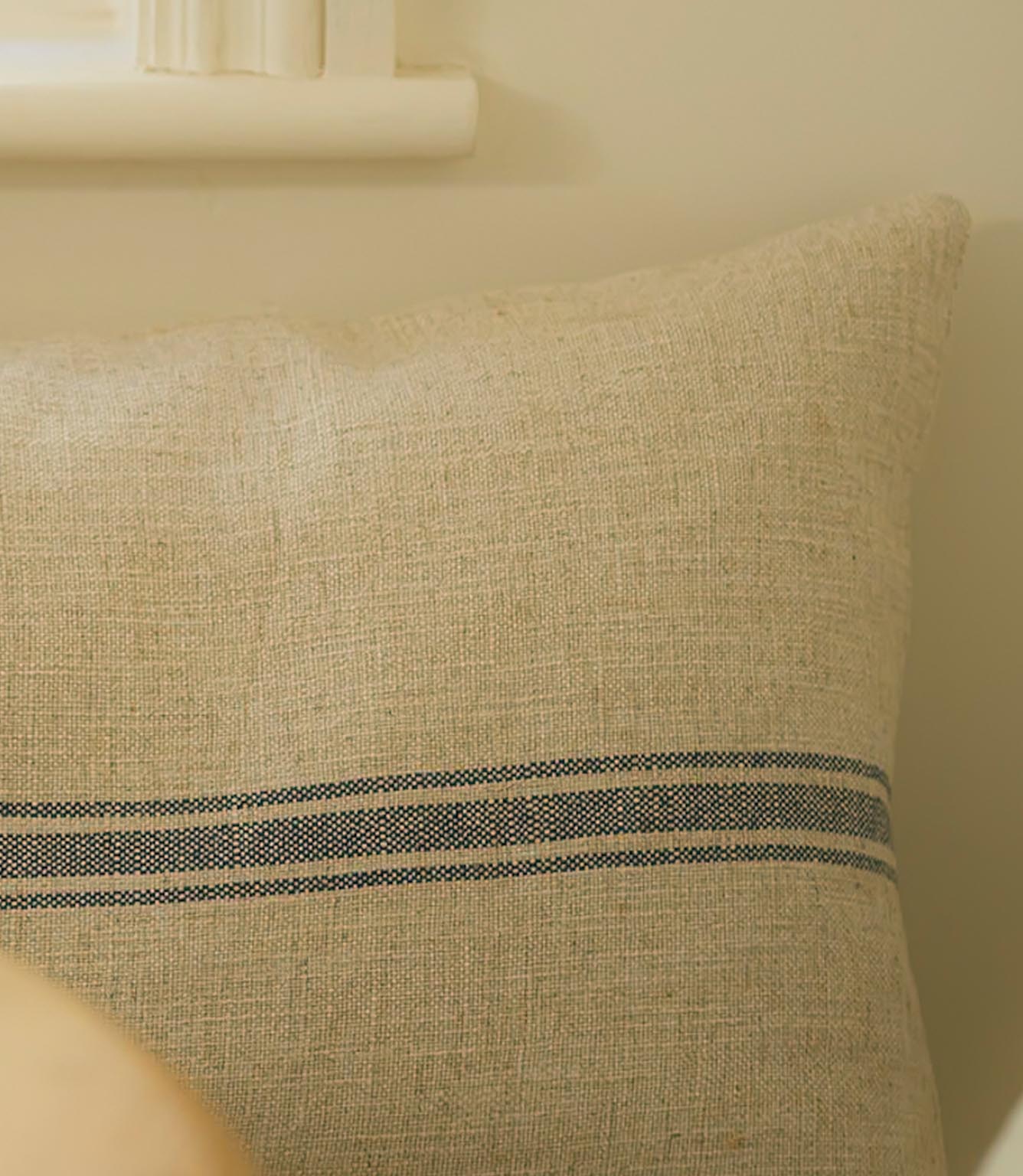 Small Carbis Bay 3 Stripe Cushion Blue