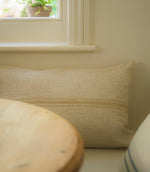 Small Carbis Bay 3 Stripe Cushion Antique Cream