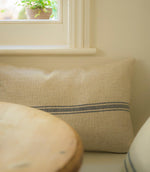 Small Carbis Bay 3 Stripe Cushion Blue