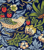 Strawberry Thief Velvet Fabric / Bluebell