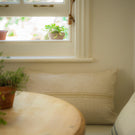 Small Carbis Bay 3 Stripe Cushion Antique Cream