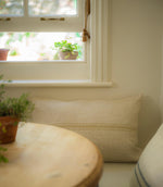 Small Carbis Bay 3 Stripe Cushion Antique Cream