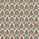 Seamless repeat of Talia designer fabric showing detailed small scale floral design for upholstery curtains and soft furnishings