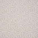Detailed view of contemporary woven foliage fabric featuring an organic leaf motif in neutral beige and ivory shades, highlighting its fine texture and layered pattern.