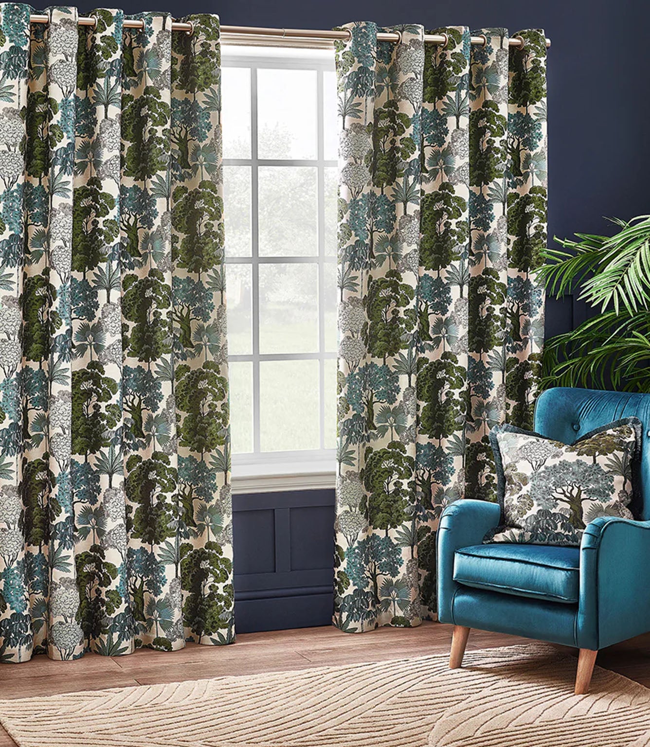 Woodlands Fabric / Green
