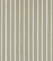 Woven stripe fabric with fine vertical lines in soft green and cream tones on a light background, featuring a subtle texture and a calm, natural look.