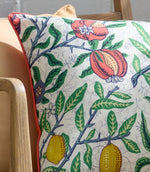 Fruits Yellow / Tomato Piped Outdoor Cushion