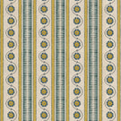 Close up of Indira Stripe designer fabric showing vertical stripes and small scale floral detail for upholstery and soft furnishings