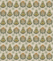 Seamless repeat of Talia designer fabric showing detailed small scale floral design for upholstery curtains and soft furnishings