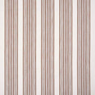 Woven stripe fabric featuring a mix of fine and broader vertical lines in warm brown tones on a soft neutral background, offering gentle texture and a relaxed, understated look.