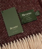 Herringbone Maroon Throw