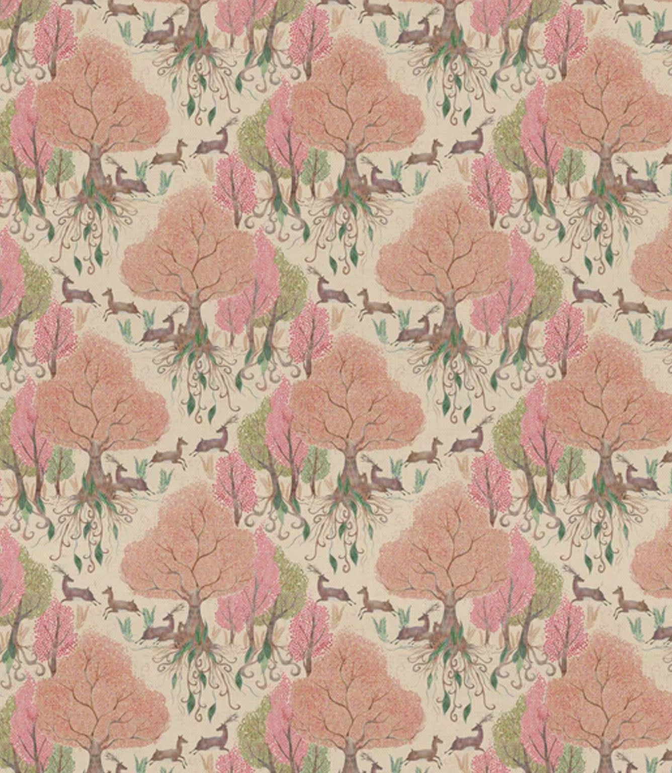 Willow Woods Fabric / Blush