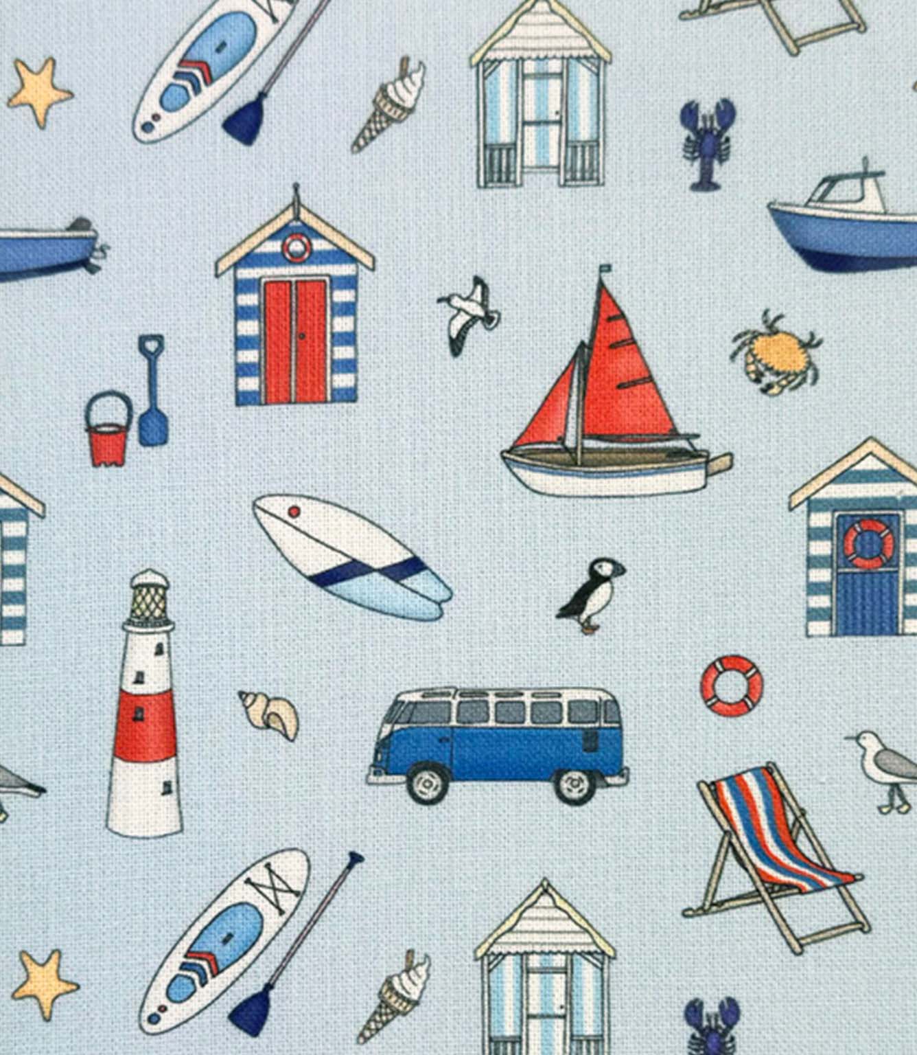 Seaside Stories Fabric / Sky