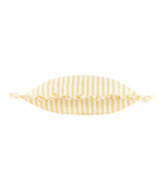Millie Ruffle Yellow Striped Outdoor Cushion