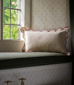 Scallop Cushion Pomegranate