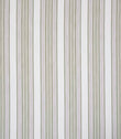 Woven stripe fabric with fine and varied vertical lines in soft green tones on a light neutral background, offering a subtle, natural look with gentle texture and an easy, relaxed rhythm.