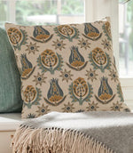 Talia designer fabric cushion with small scale floral pattern, ideal for cushions upholstery and coordinating soft furnishings