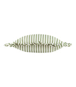 Millie Ruffle Green Striped Outdoor Cushion