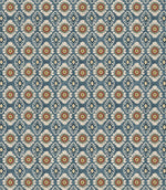 Seamless repeat of Maya designer fabric showing detailed small scale floral design for upholstery curtains and soft furnishings
