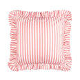 Millie Ruffle Pink Striped Outdoor Cushion