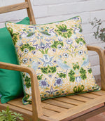 Strawberry Thief Sunflower Piped Outdoor Cushion