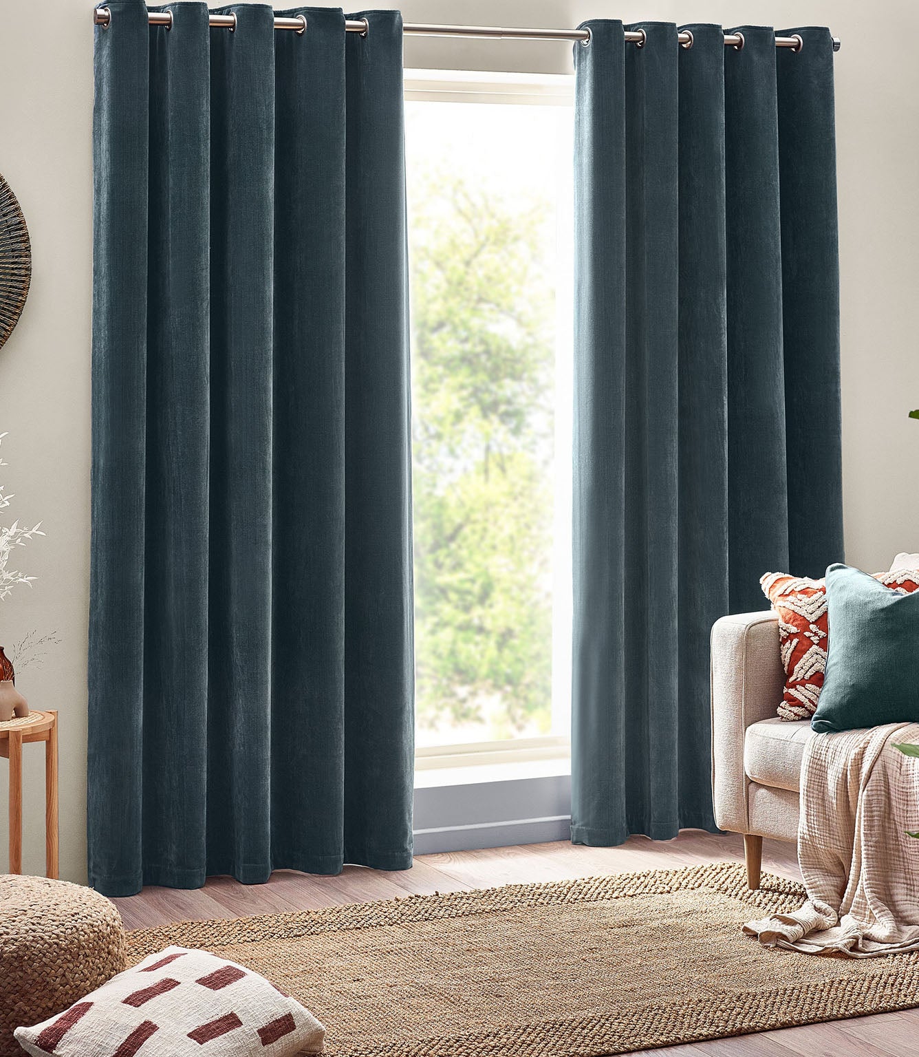 Heavy Chenille Fabric / Marine