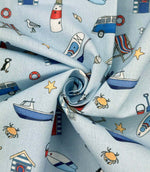 Seaside Stories Fabric / Sky