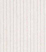 Woven stripe fabric with fine vertical lines in soft neutral tones with subtle hints of beige and muted pink, set on a light background with gentle texture and a calm, understated look.