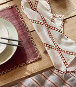 Melton Stripe Fabric / Sand