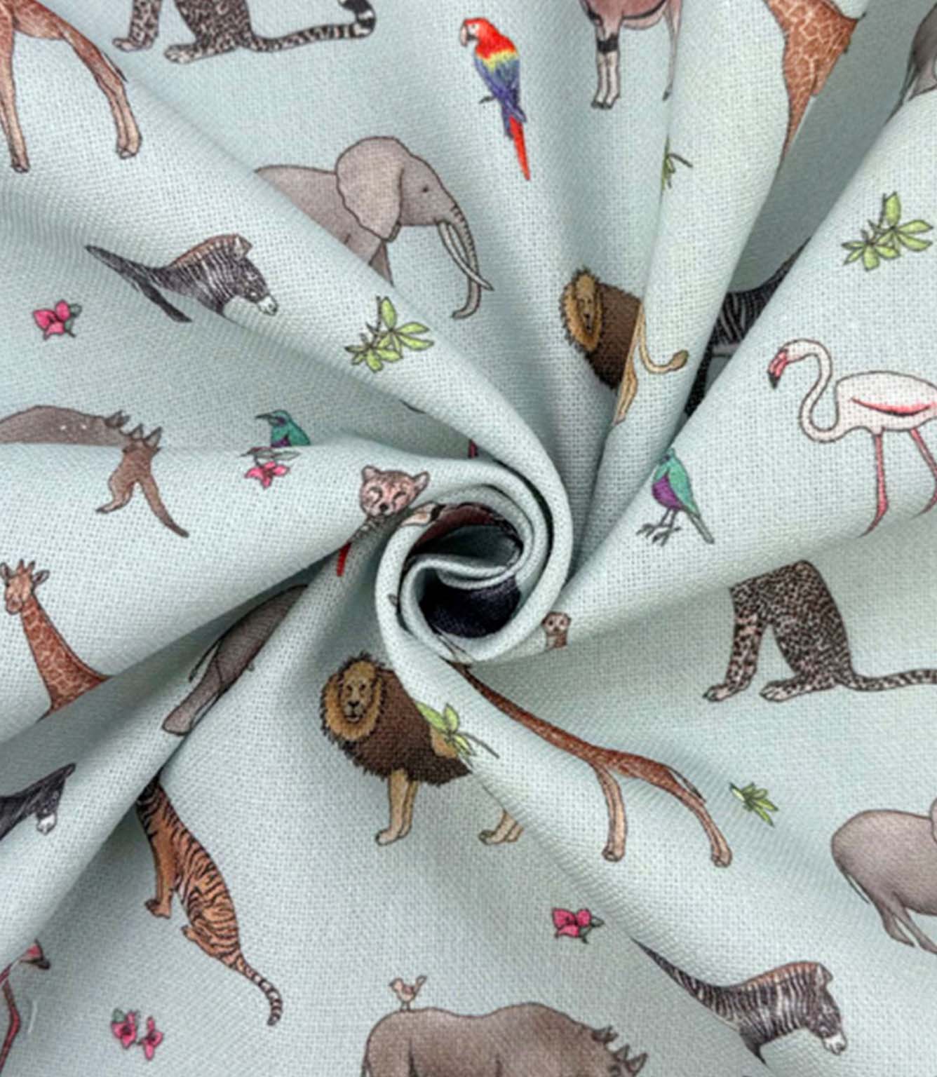 Safari Savanna Fabric / Duckegg