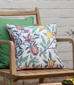Fruits Coral / Lemon Piped Outdoor Cushion