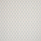 Contemporary upholstery fabric with a small-scale woven stripe pattern in soft sage and muted neutral tones on a light ground.