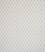 Contemporary upholstery fabric with a small-scale woven stripe pattern in soft sage and muted neutral tones on a light ground.