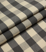 JF Gingham Fabric / Grey