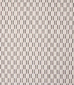 Contemporary upholstery fabric with a small-scale woven check pattern, featuring soft grey stripes on a neutral ground.
