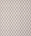 Contemporary upholstery fabric with a small-scale woven check pattern, featuring soft grey stripes on a neutral ground.
