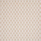 Contemporary check upholstery fabric with a small-scale geometric pattern in warm neutral tones, evenly spaced linear detailing on a light woven background.