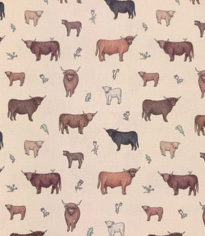 Meadow Moo Fabric / Linen