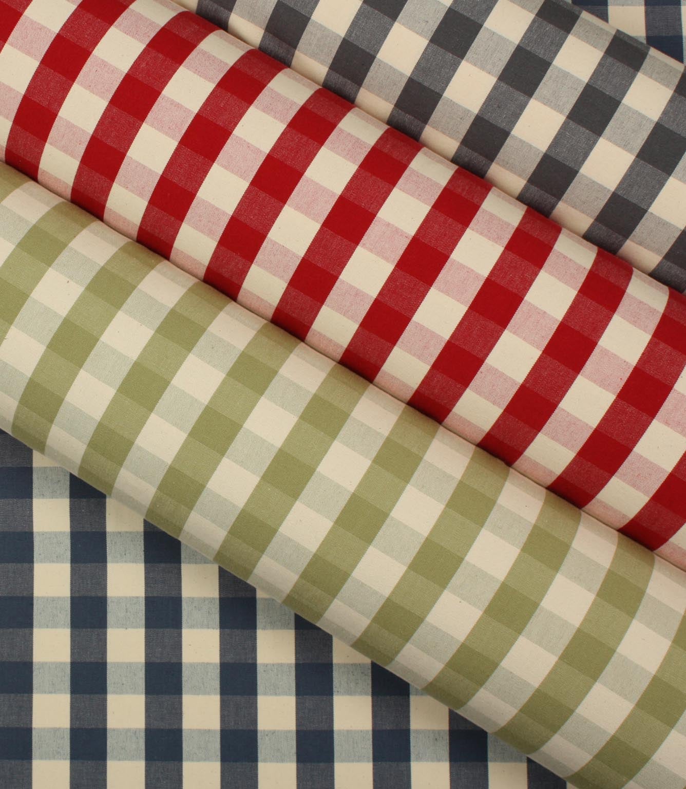 JF Gingham Fabric / Sage