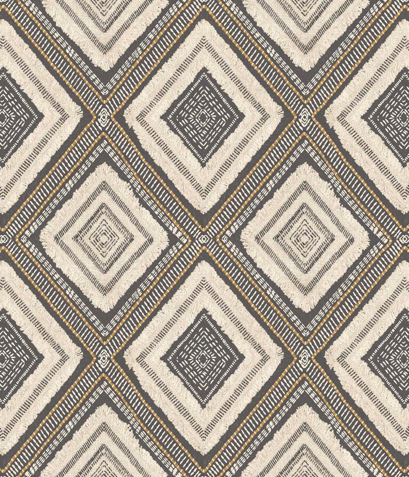 Mapuche FR Fabric / Ebony