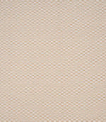 Detailed view of plain woven fabric with a fine, repeating check design in natural cream and light tan shades, showing a gently structured weave.