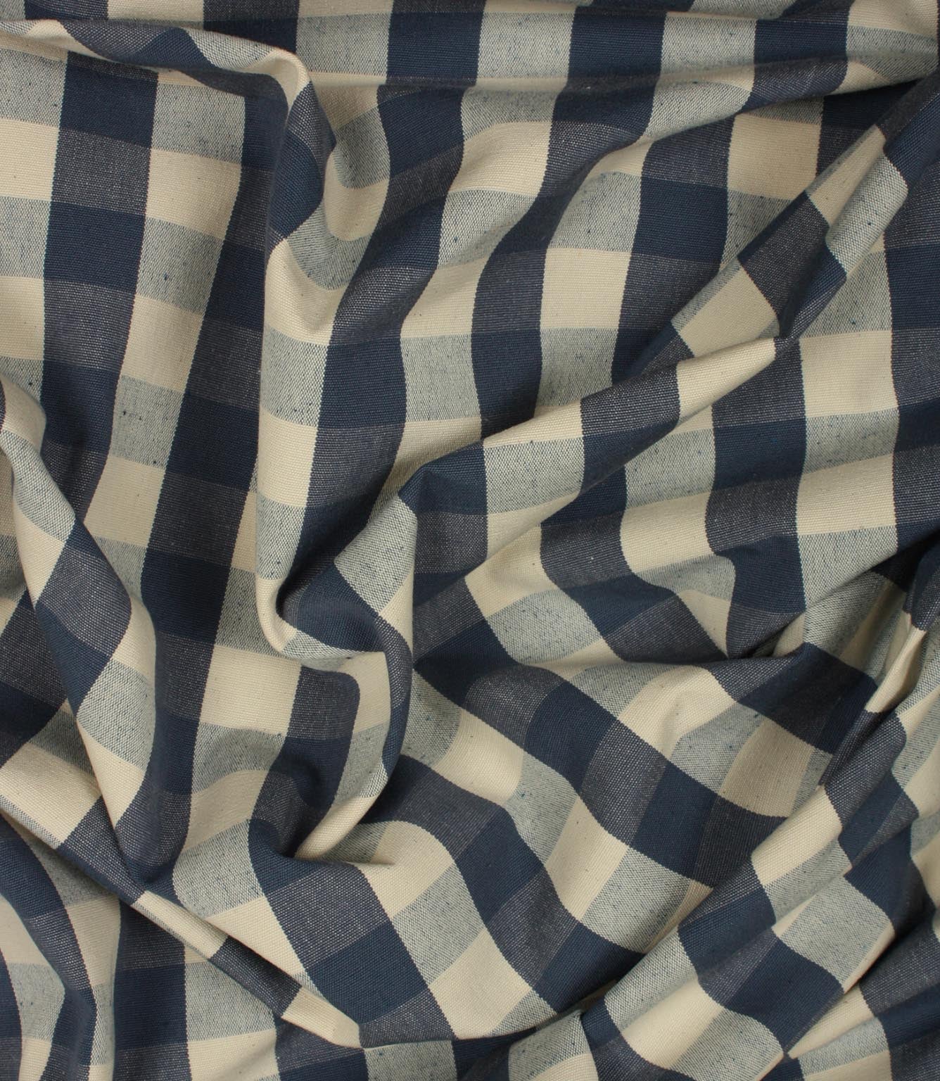 JF Gingham Fabric / Blue