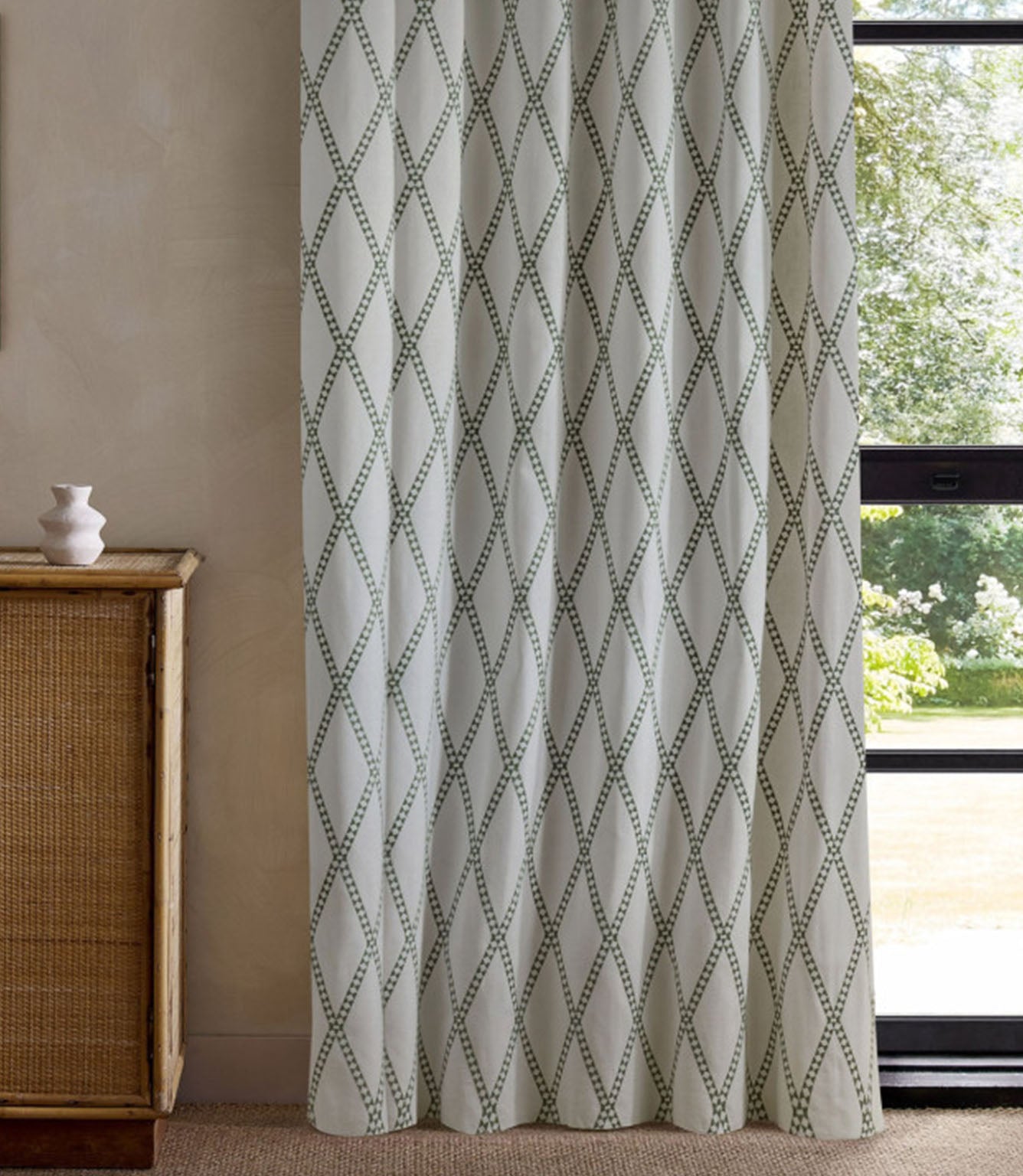 Hayloft Embroidery Fabric / Forest