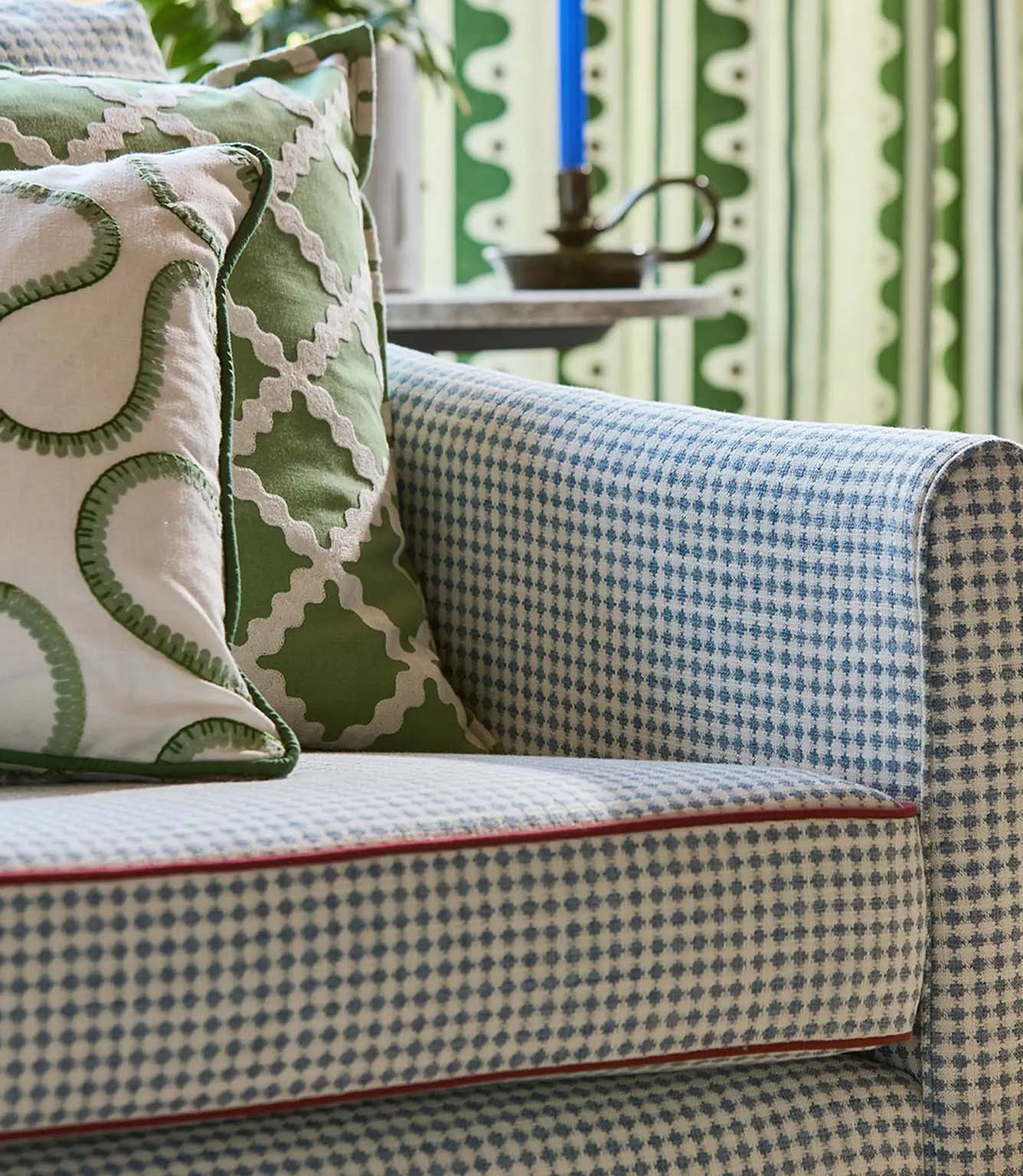 Swithland Embroidery Fabric / Pine